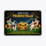 2665EGE1 feuerstelle  personalisiertes turschild fur die familie