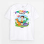 2675AGE1 dinosaurier experte  personalisiertes t shirt fur kinder