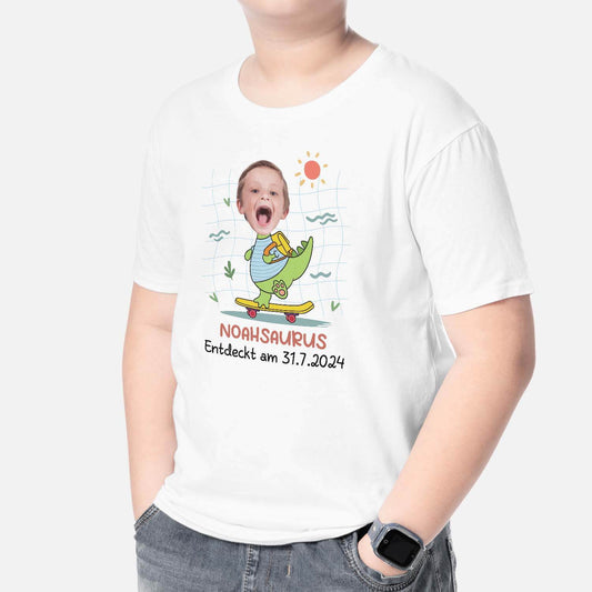 2685AGE2 entdeckt am tag monat jahr  personalisiertes t shirt fur kinder