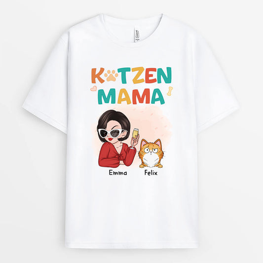 2696AGE1 katzenmama  personalisiertes mama t shirt fur katzenliebhaber