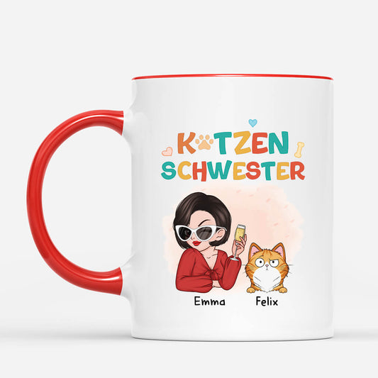 2696MGE2 katzenmama  personalisierte mama tasse fur katzenliebhaber