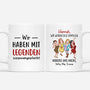 2711MGE1 ich habe mit legenden zusammengearbeitet  personalisierte tasse fur kolleginnen