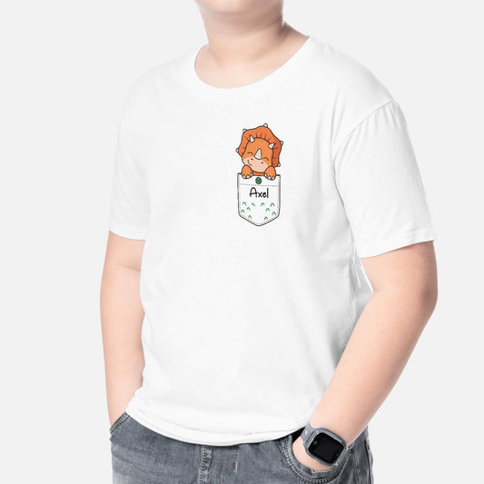 2715AGE2 dinosaurier  personalisiertes t shirt fur kinder