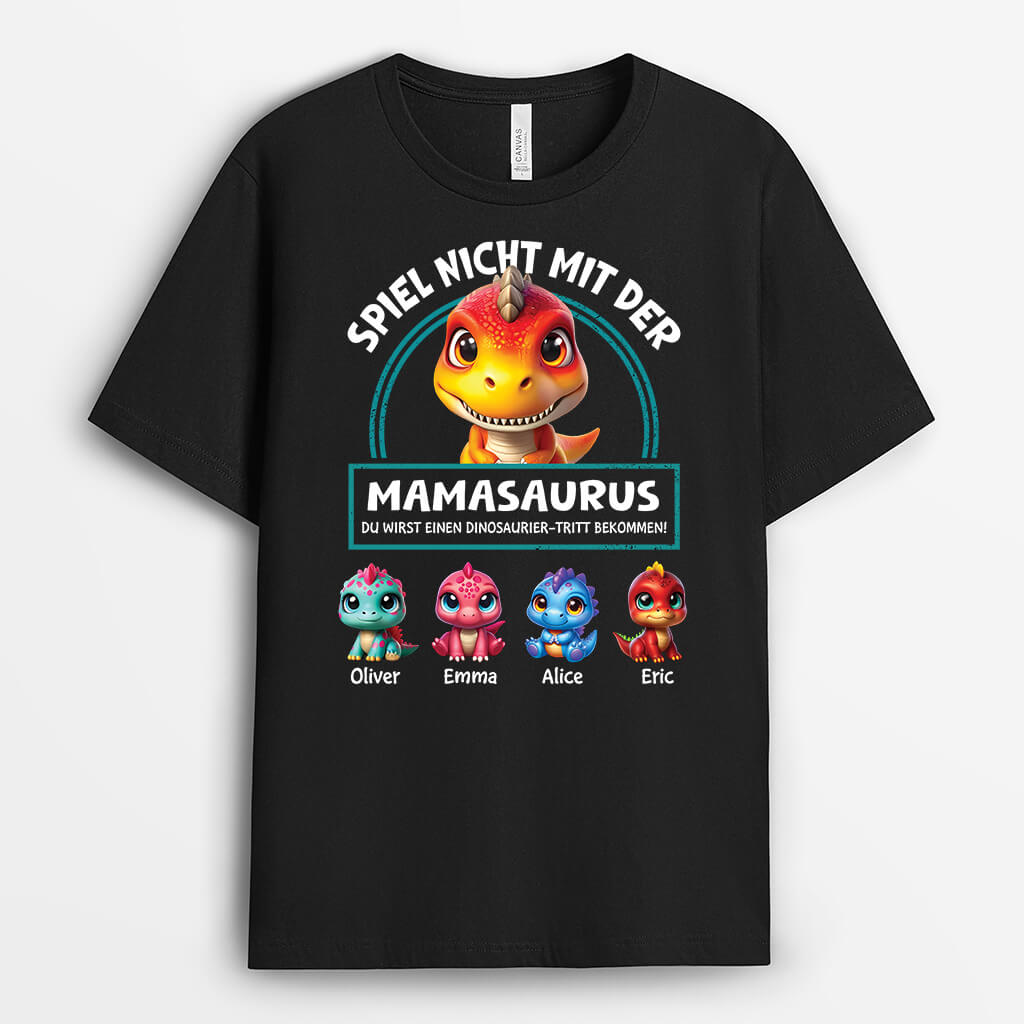 2725AGE1 mamasaurus  personalisiertes t shirt fur mamas