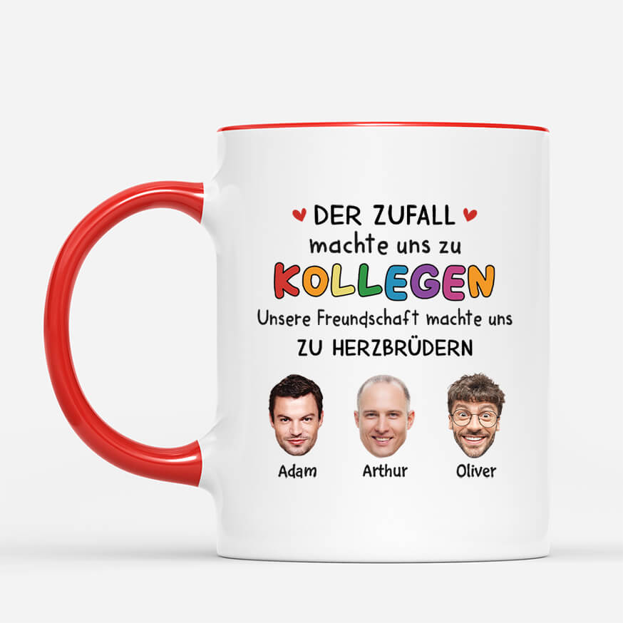 2727MGE2 unsere freundschaft machte uns zu herzschwestern  personalisierte tasse fur kolleginnen