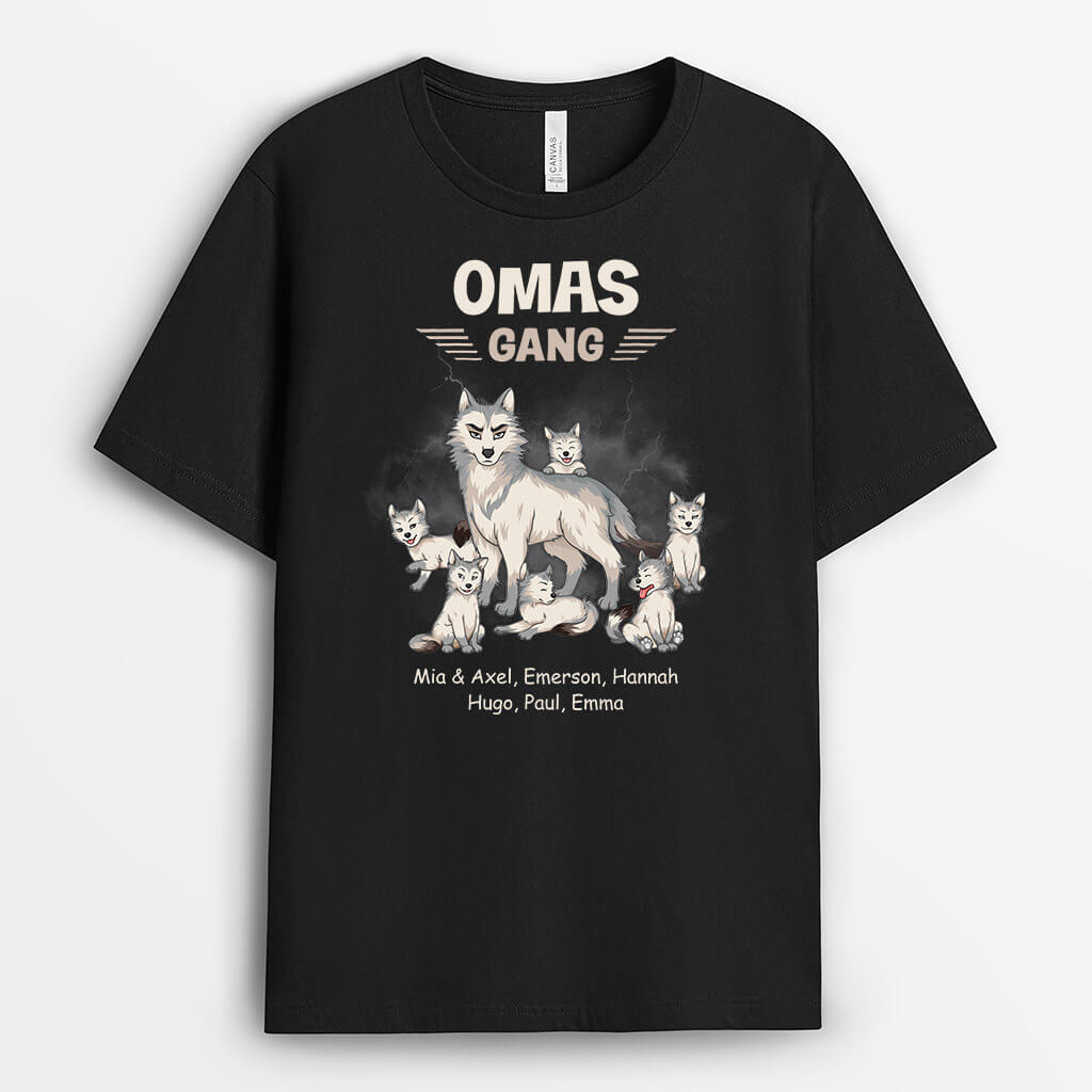 2731AGE2 omas bande  personalisiertes t shirt fur omas