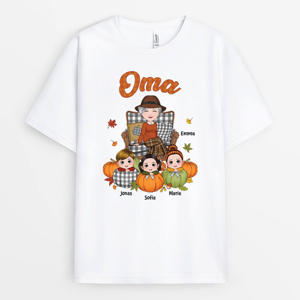 2734AGE1 omas bande  personalisiertes t shirt mit herbstmotiven fur omas