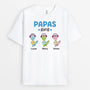 2736GE1 papas opas bande mit dinosaurier  personalisiertes t shirt fur manner