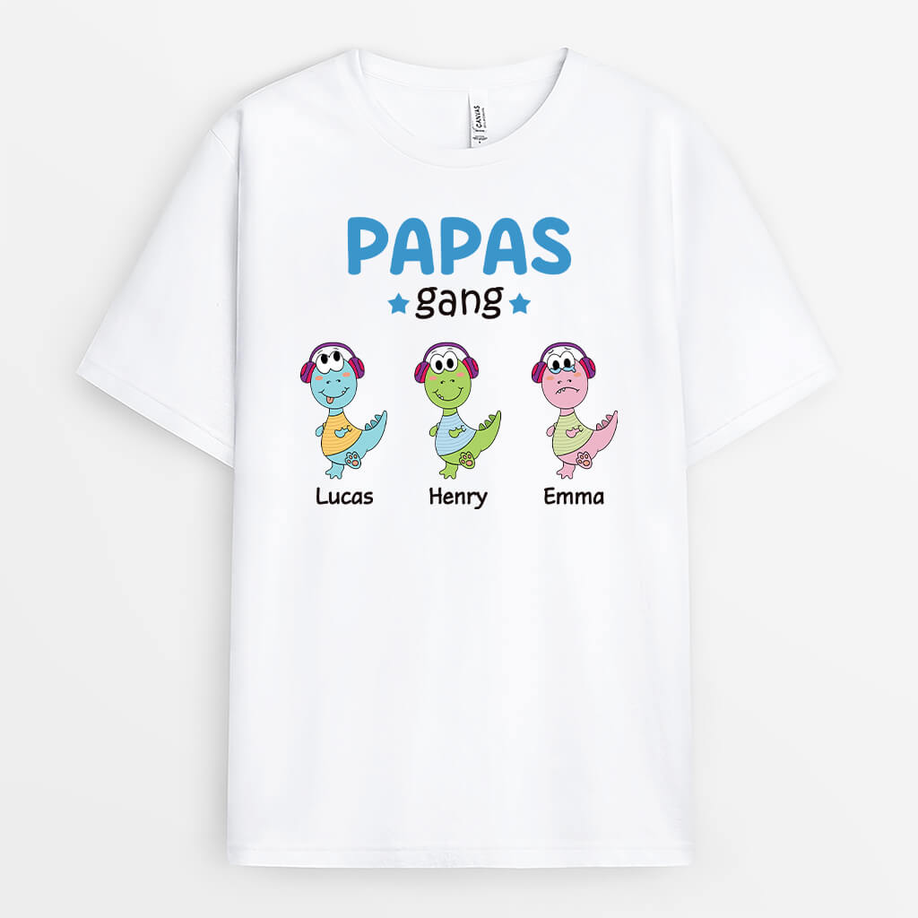 2736GE1 papas opas bande mit dinosaurier  personalisiertes t shirt fur manner_2c12d5a8 8890 4782 a01b be8d5e529b92