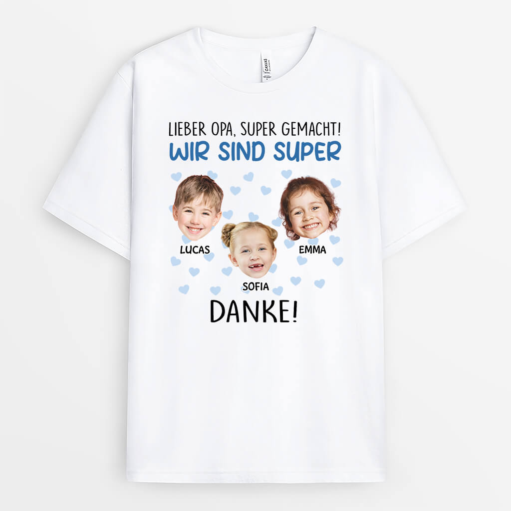 2744AGE1 liebe mama oma super gemacht ich bin super  personalisiertes t shirt fur frauen