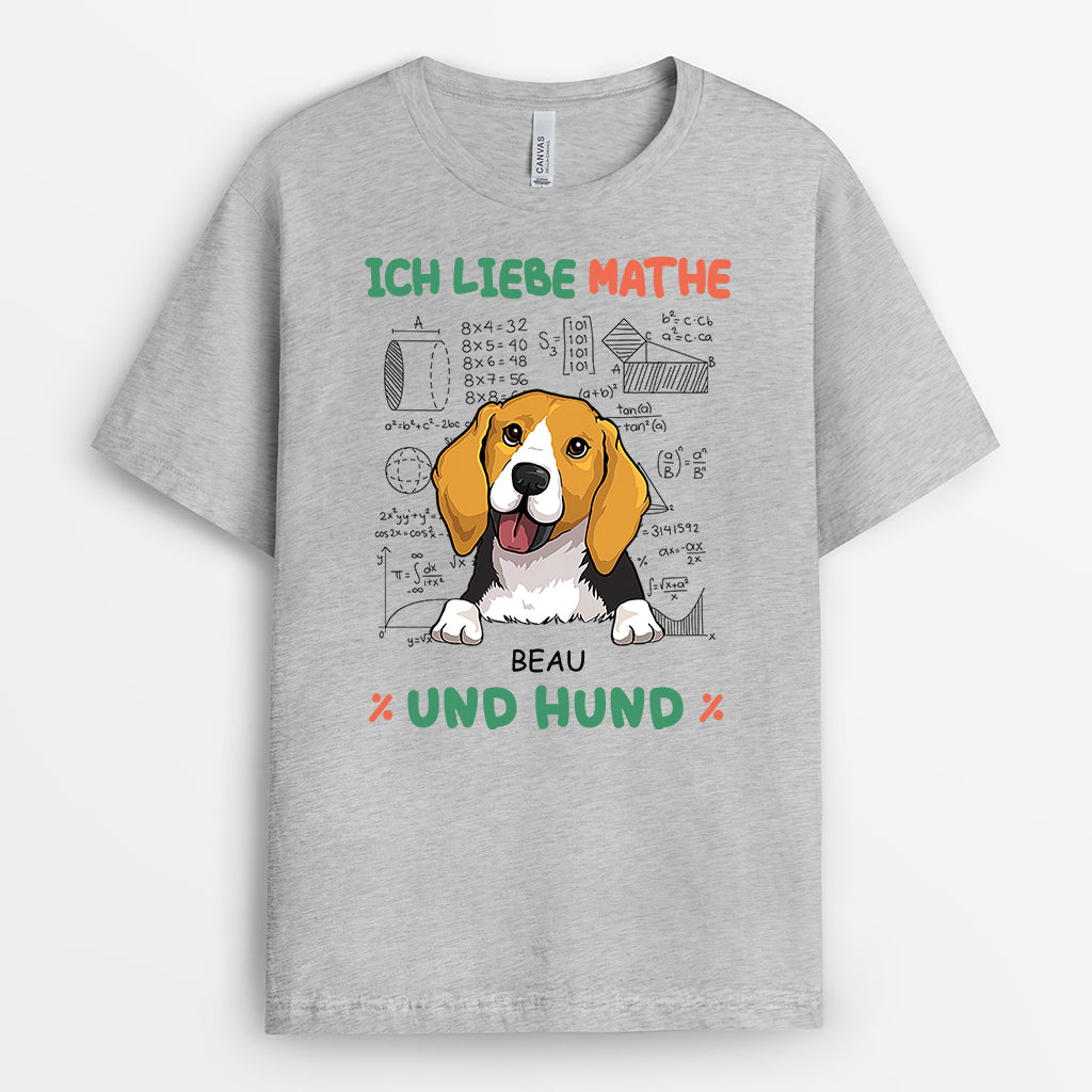 2746AGE2 ich liebe mathe und hunde personalisiertes t shirt fur hundeliebhaber 2746a