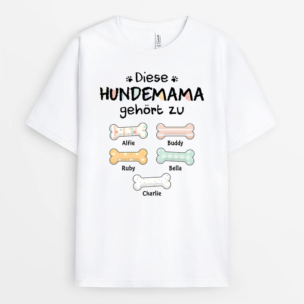 2752AGE1 diese hundemama dieser hundepapa gehort zu  personalisiertes t shirt fur hundeliebhaber