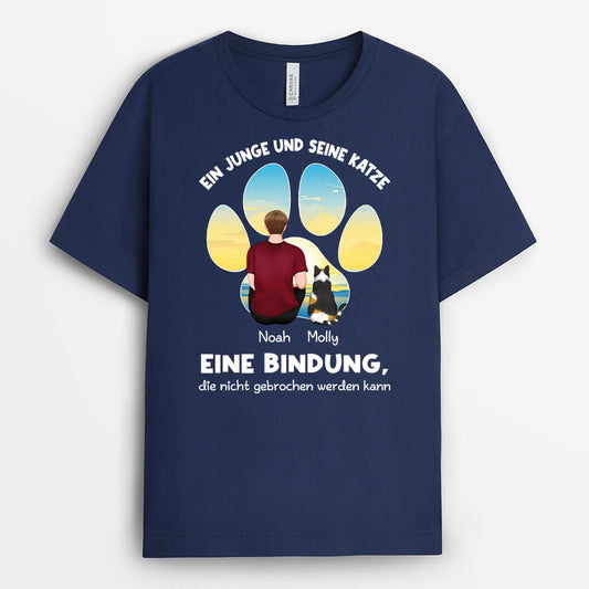 2771AGE2 person und katzen eine bindung die nicht gebrochen werden kann  personalisiertes t shirt fur katzenliebhaber