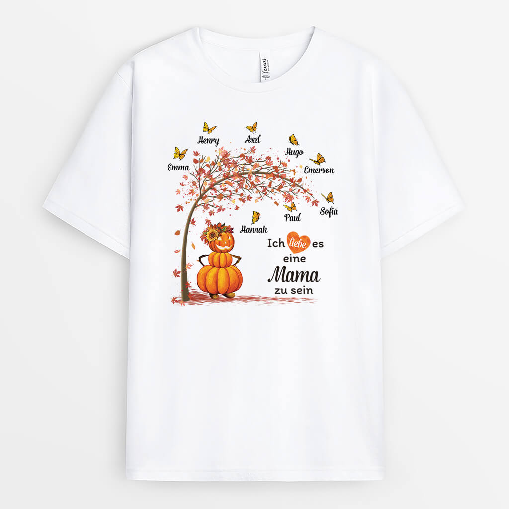 2773AGE1 ich liebe es eine mama oma zu sein  personalisiertes t shirt mit herbstmotiven fur frauen