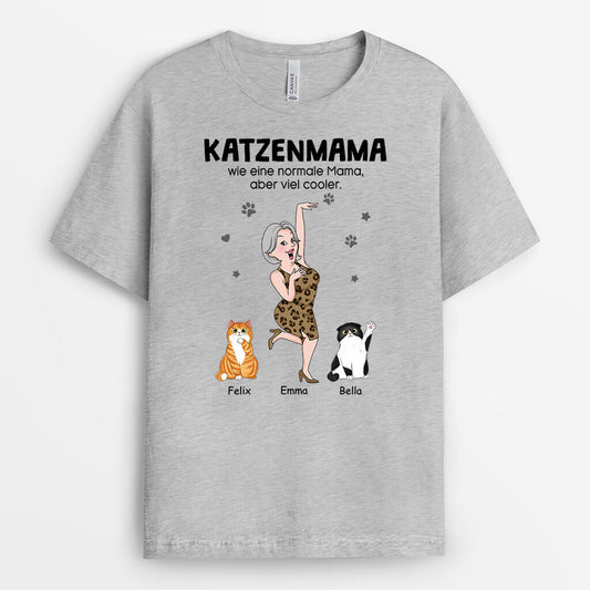 2778AGE2 katzenpapa wie ein normaler papa nur cooler  personalisiertes t shirt fur katzenliebhaber