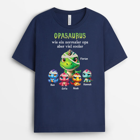 2779AGE2 omasaurus mamasaurus wie eine normale oma mama aber viel toller personalisiertes t shirt fur frauen 2779
