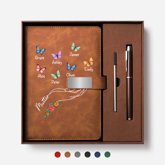 2782MGE1 oma blumen  schmetterlinge personalisiertes geschenk  uv druck notizbuch mit stift omamama 2782mocp5a_eeec78c5 ca98 4d85 a4b0 7927042daf7d