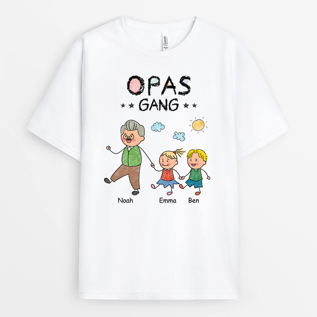 2793AGE1 opas papas bande  personalisiertes t shirt fur manner