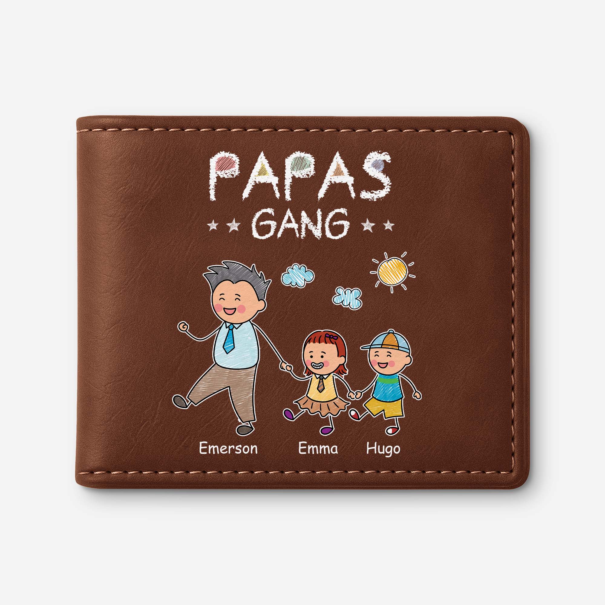 2793JGE1 papas gang buntstifte geldborse herren personalisiert 2793J