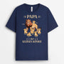 2798AGE2 papa der kleinen konige  personalisiertes t shirt fur papas