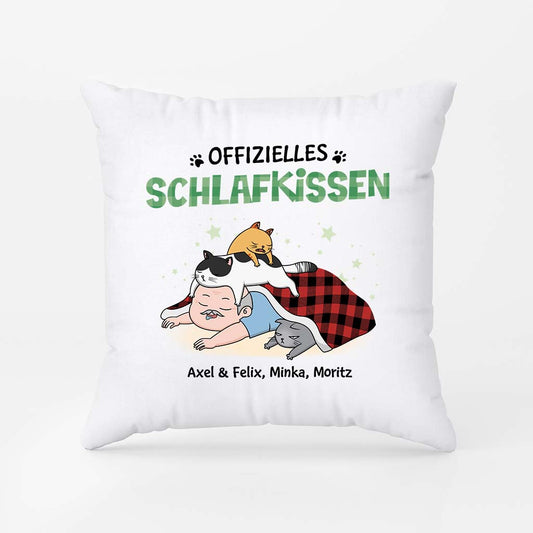 2831PGE2 offizielles schlafkissen  personalisiertes kissen fur katzenliebhaber