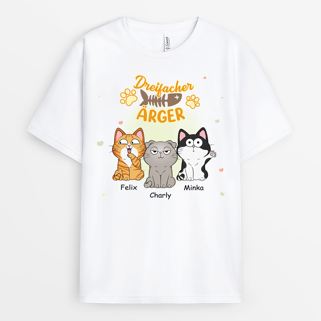 2852AGE1 dreifacher arger katzen t shirt personalisiert 2852A5Z8D