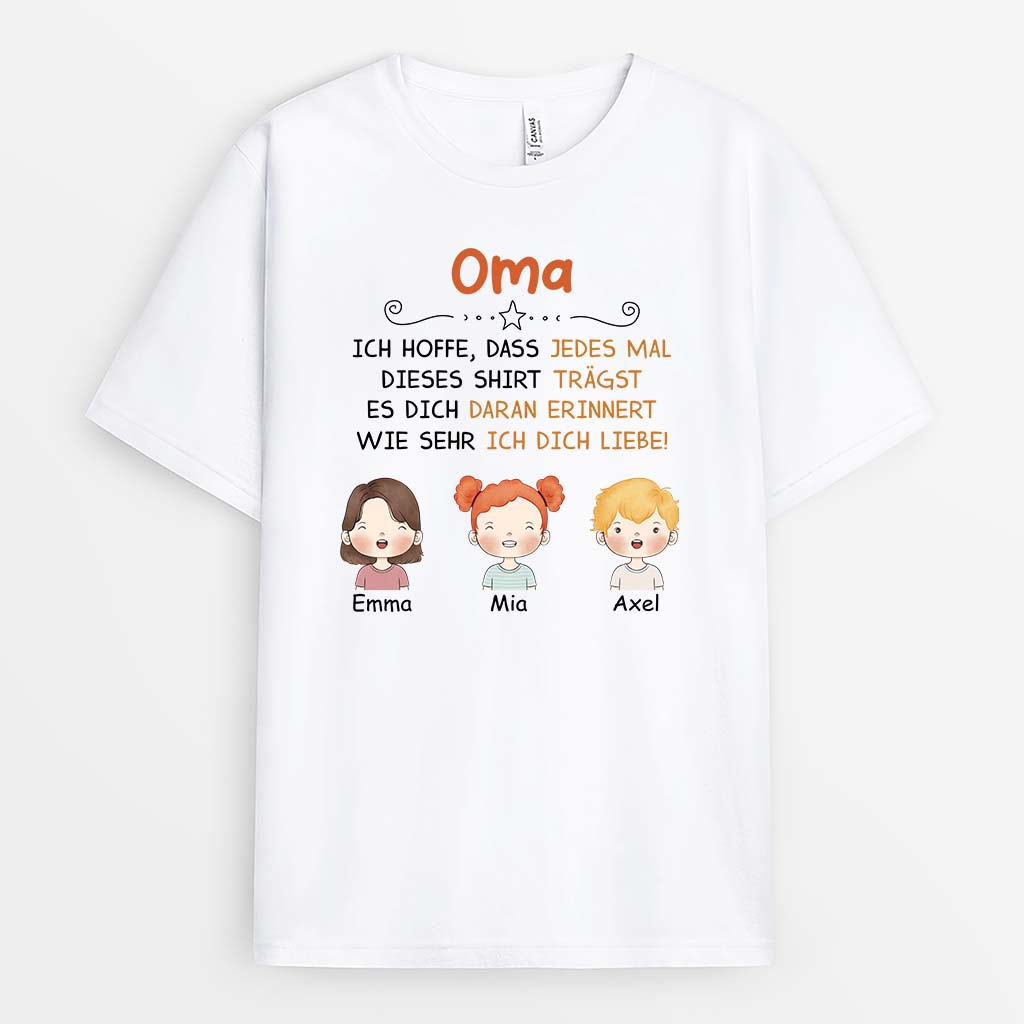 2874AGE1 papa opa ich hoffe dass jedes mal wenn du dieses shirt tragst es dich daran erinnert wird wie sehr ich dich liebe  personalisiertes t shirt fur manner