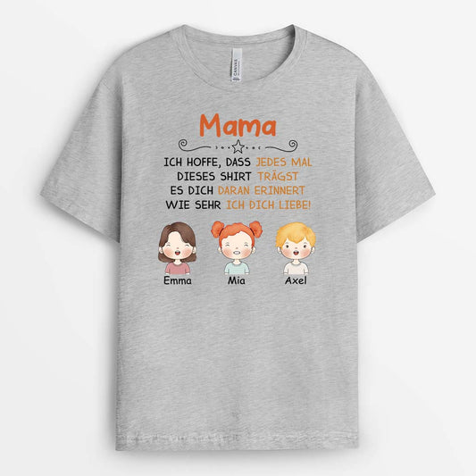 2874AGE2 papa opa ich hoffe dass jedes mal wenn du dieses shirt tragst es dich daran erinnert wird wie sehr ich dich liebe  personalisiertes t shirt fur manner