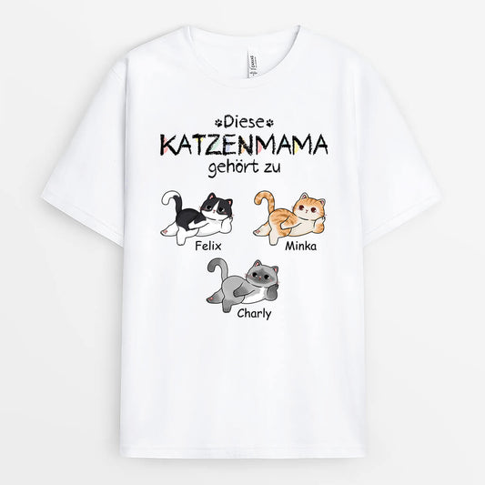 2878AGE1 diese katzenmama dieser katzenpapa gehort zu  personalisiertes t shirt fur katzenliebhaber