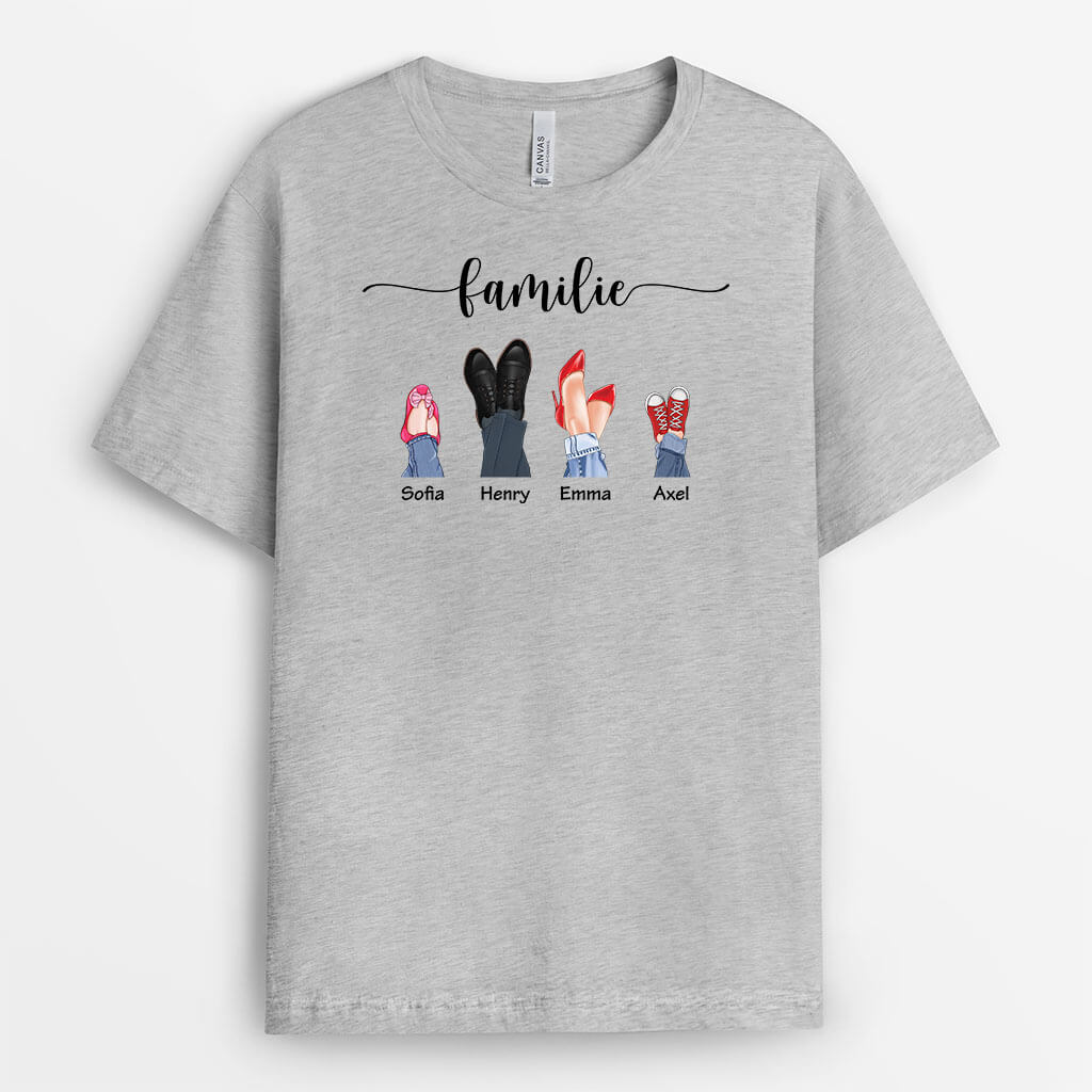 2894AGE2 die familie  personalisiertes t shirt fur die familie