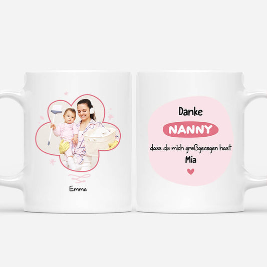 2925MGE1 danke nanny dass du uns grossgezogen hast  personalisierte tasse fur nannys