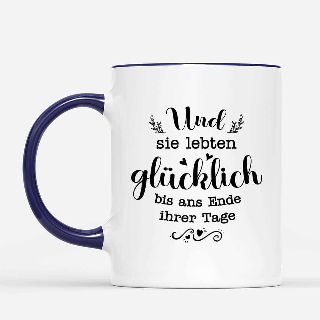 2934MGE3 und sie lebten glucklich bis ans ende ihrer tage  personalisierte tasse fur pferdeliebhaber