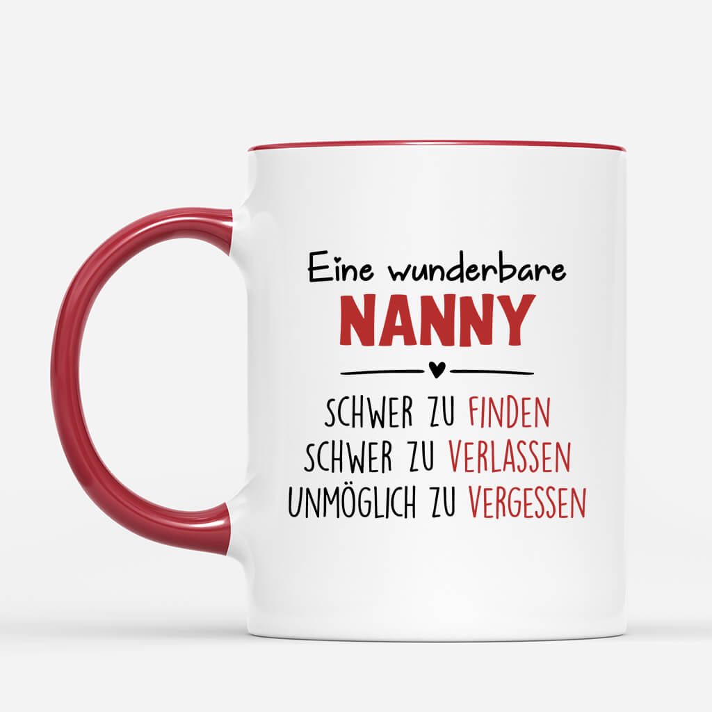 2941MGE3 eine wunderbare nanny  personalisierte tasse fur nannys