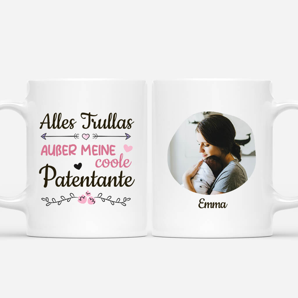 2947MGE1 alles trullas ausser meine coole patentante  personalisierte tasse fur patinnen