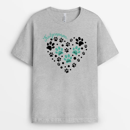 2979AGE2 hundemama herz pfoten weisses t shirt hund personalisiert 2979A8L5C