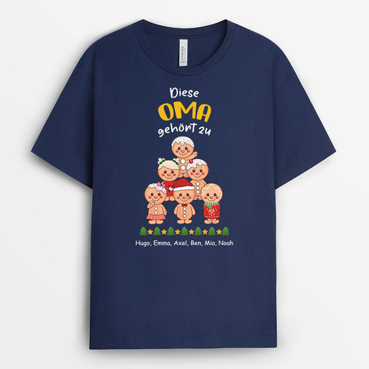 2981AGE2 dieser opa gehort zu lebkuchenmann  personalisiertes t shirt fur opas zu weihnachten