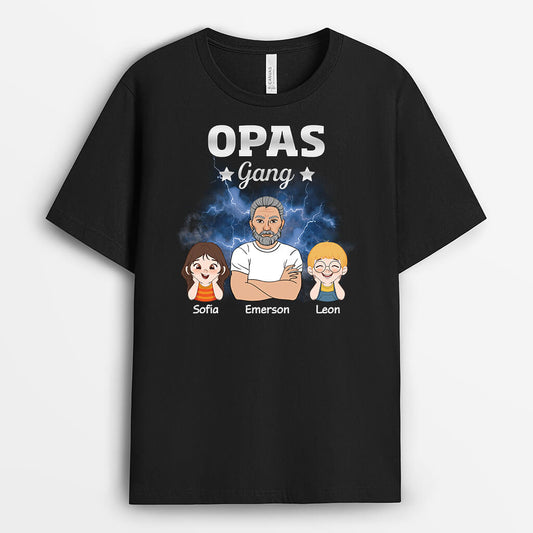 2985AGE1 opas papas bande  personalisiertes t shirt fur manner