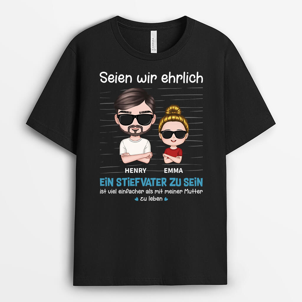 3016AGE1 seien wir ehrlich  personalisiertes t shirt fur stiefvater