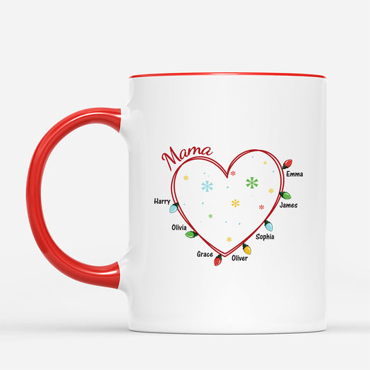 3017MGE2 oma und kinder lichterkette herz weihnachtstasse personalisiert_ 3017MKV0A