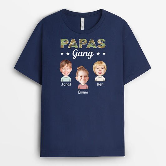 3018AGE2 opas papas bande  personalisiertes t shirt mit gesicht fur manner