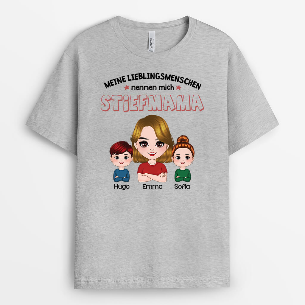 3025AGE2 meine lieblingsmenschen nennen mich stiefpapa  personalisiertes t shirt fur stiefvater