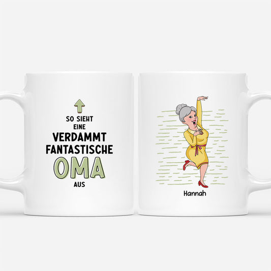 3027MGE1 so sieht eine verdammt fantastische mama oma aus  personalisierte tasse fur frauen