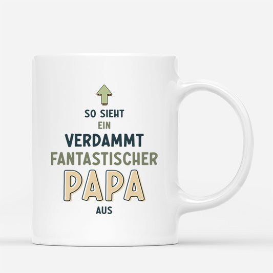 3027MGE2 so sieht ein verdammt fantastischer papa opa aus  personalisierte tasse fur manner