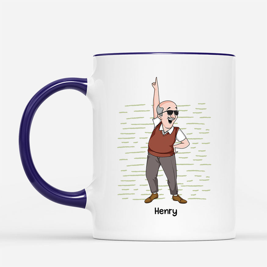 3027MGE3 so sieht ein verdammt fantastischer papa opa aus  personalisierte tasse fur manner