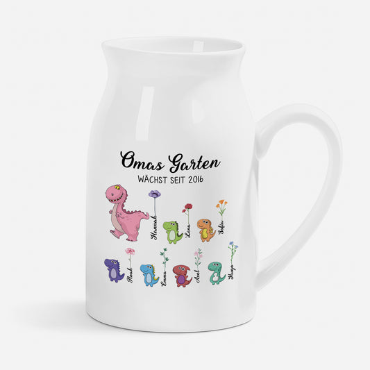 3031OGE1 omas garten am bluhen seit keramik vase personalisiert_ oma  mama dino 3031o8p5a