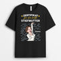 3035AGE1 zertifikat fur die beste stiefmutter  personalisiertes t shirt fur stiefmutter