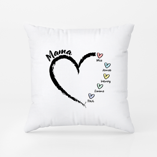3044PGE2 mama und kinder herzen buntstifte oma  mama kissen personalisiert 3044p8f5a