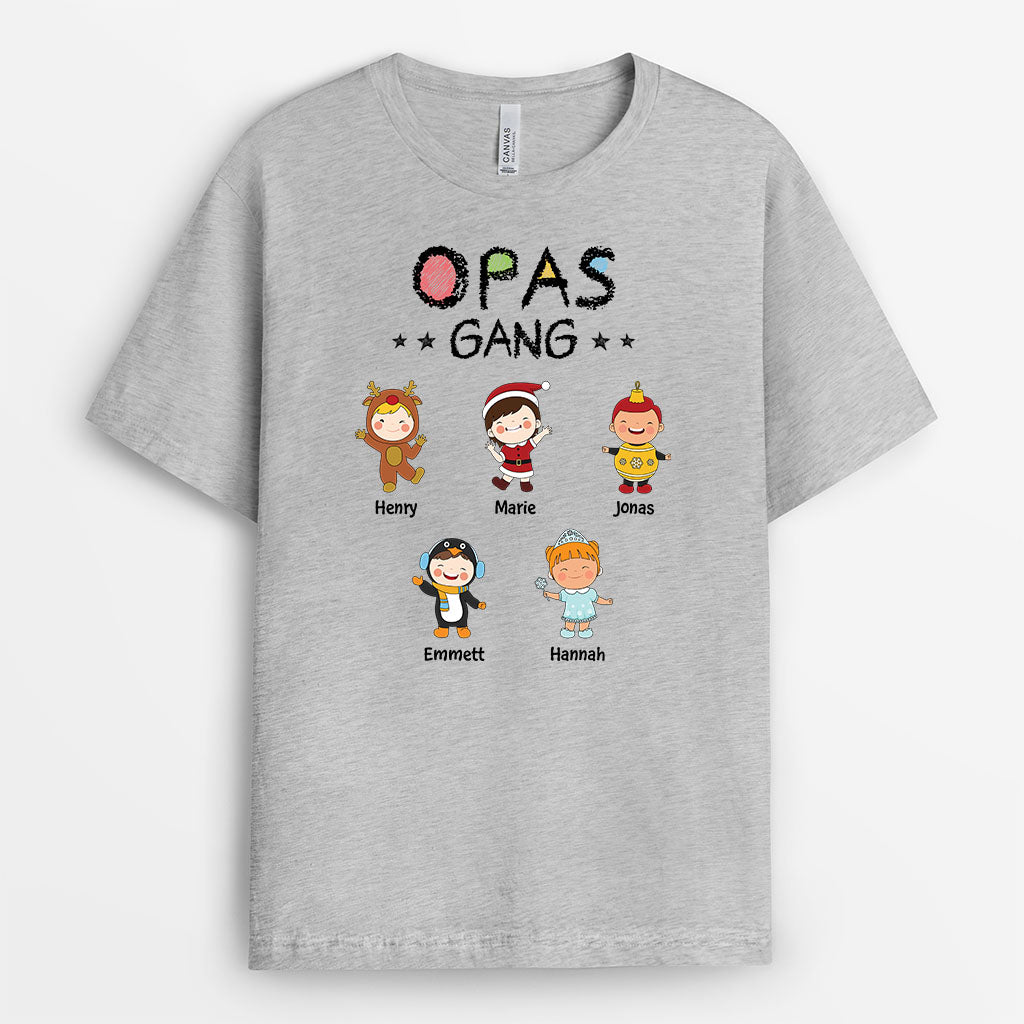 3059AGE2 omas mamas bande  personalisiertes t shirt fur damen zu weihnachten