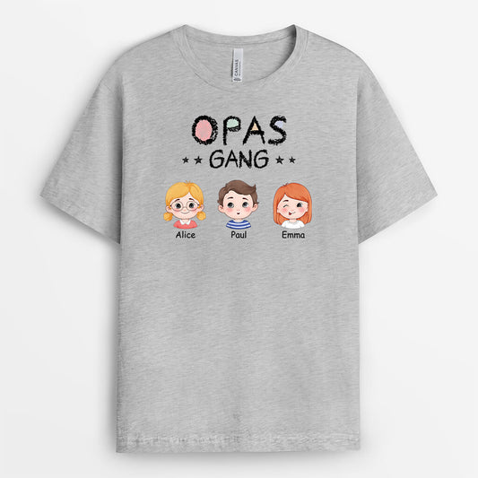 3069AGE2 opas papas bande  personalisiertes t shirt fur manner