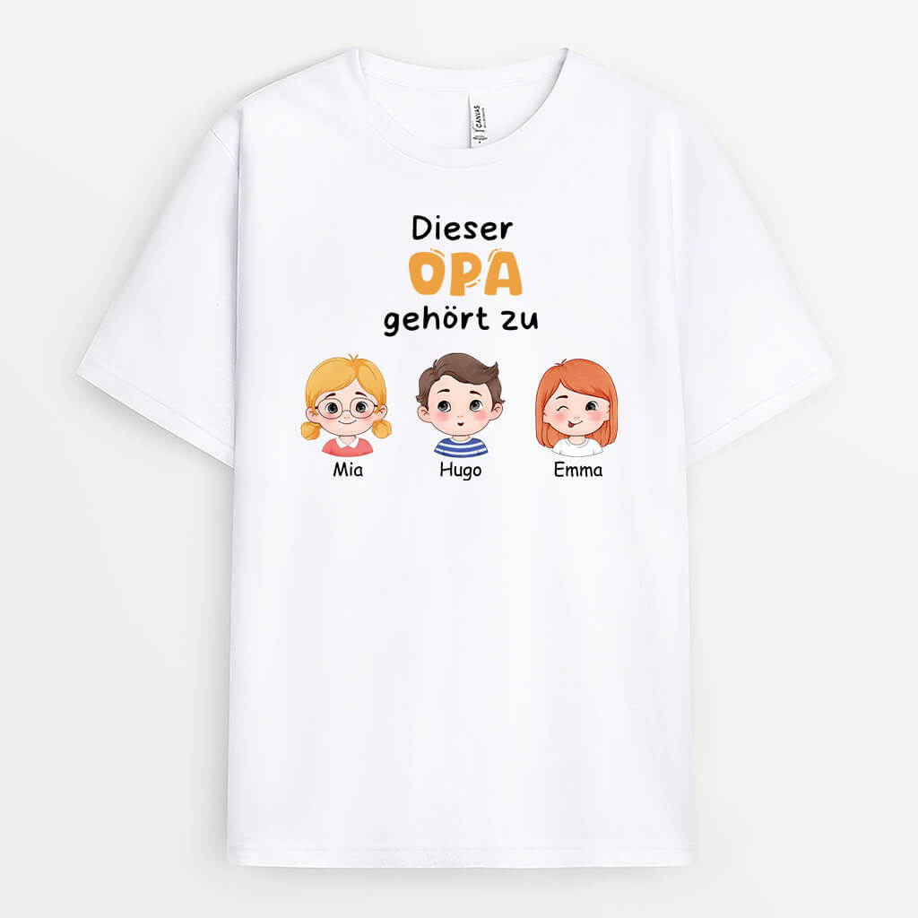 3071AGE1 enkelkinder machen das leben grossartig  personalisiertes t shirt fur opas